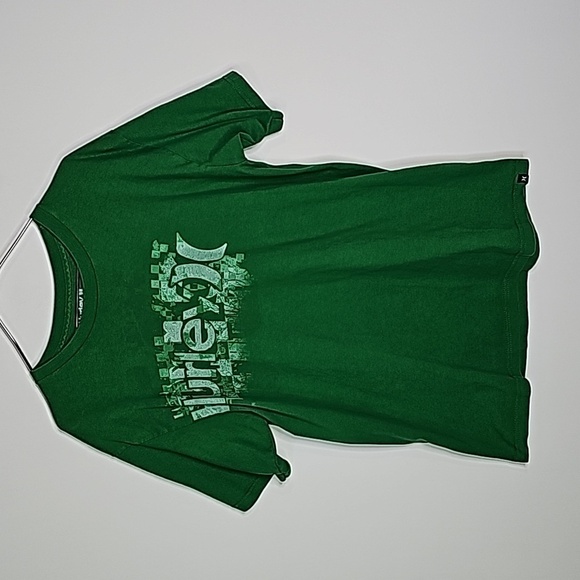 Hurley medium green short sleeve shirt - Picture 1 of 5